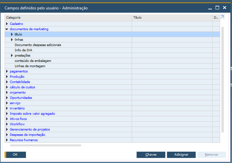 Definição de localização de UDF
